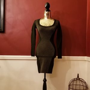 French Connection Metallic Bodycon Dress